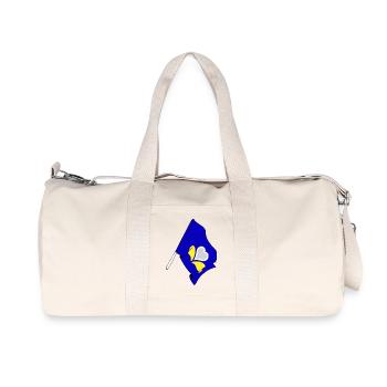 Flag Brussels Capital Region Belgium - Recycled Canvas Sports Bag by Stanley/Stella - natural - Front