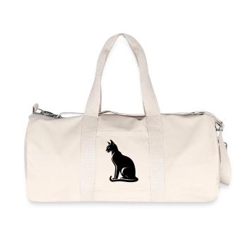 Abyssinian Cat - Recycled Canvas Sports Bag by Stanley/Stella - natural - Front