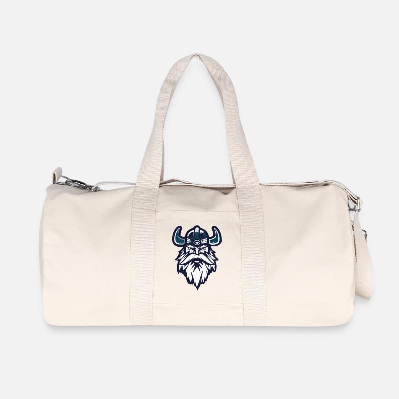 Wikinger - Recycelte Canvas-Sporttasche von Stanley/Stella - Naturweiß
