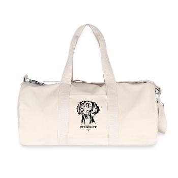 Braque de Weimar Maman Chiens Chiens de Chasse Wilsigns - Sac de sport en toile recyclée Stanley/Stella - blanc naturel - Devant