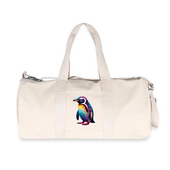 Pinguin - Recycelte Canvas-Sporttasche von Stanley/Stella - Naturweiß - Vorne