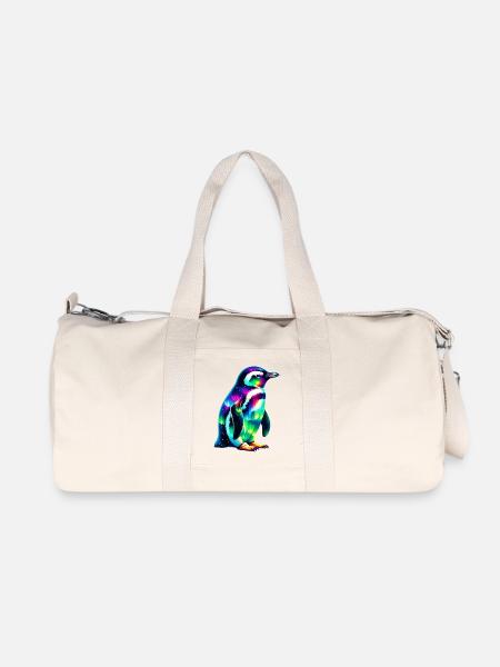 Pinguin - Recycelte Canvas-Sporttasche von Stanley/Stella - Naturweiß