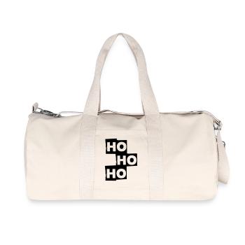 Ho ho ho Christmas - Recycled Canvas Sports Bag by Stanley/Stella - natural - Front