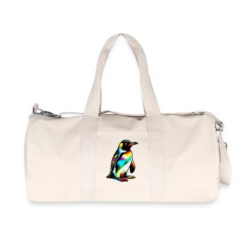 Penguin - Recycled Canvas Sports Bag by Stanley/Stella - natural - Front