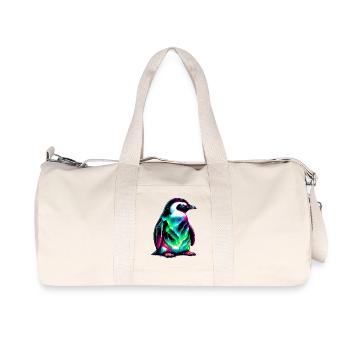 Pinguin - Recycelte Canvas-Sporttasche von Stanley/Stella - Naturweiß - Vorne