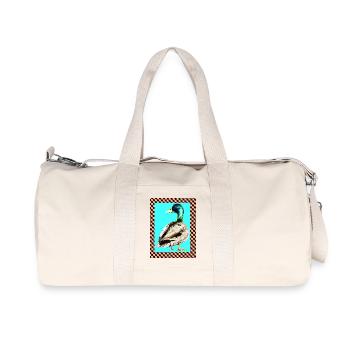 Ente fishtale - Recycelte Canvas-Sporttasche von Stanley/Stella - Naturweiß - Vorne