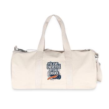 J'élève des crevettes d'eau douce - Sac de sport en toile recyclée Stanley/Stella - blanc naturel - Devant