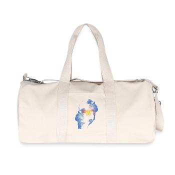 Herz und Kopf T-Shirt - Recycelte Canvas-Sporttasche von Stanley/Stella - Naturweiß - Vorne