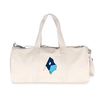 Drapeau de l’État du Minnesota USA - Sac de sport en toile recyclée Stanley/Stella - blanc naturel - Devant
