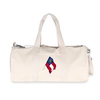 Drapeau Géorgie - Sac de sport en toile recyclée Stanley/Stella - blanc naturel - Devant