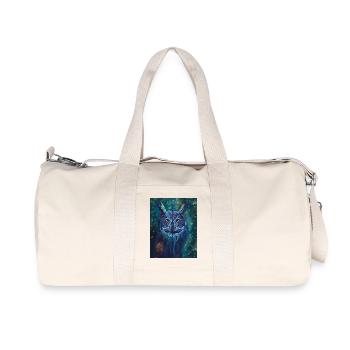 Eule - Recycelte Canvas-Sporttasche von Stanley/Stella - Naturweiß - Vorne