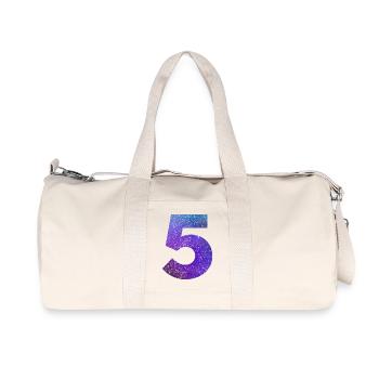 Number 5 galaxy - Recycled Canvas Sports Bag by Stanley/Stella - natural - Front