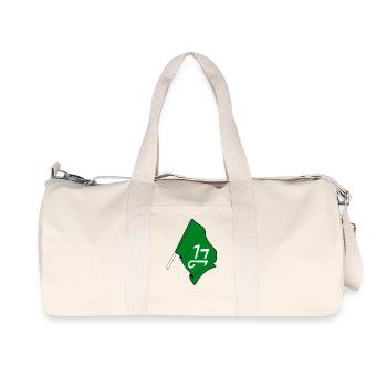 Flag of Innlandet Province Norway Design - Recycled Canvas Sports Bag by Stanley/Stella - natural - Front