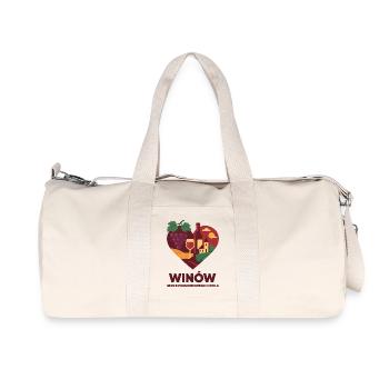 Winów – the heart of southern Opole - Recycled Canvas Sports Bag by Stanley/Stella - natural - Front