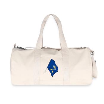 Dalécarlie, Suède – Drapeau du Cœur - Sac de sport en toile recyclée Stanley/Stella - blanc naturel - Devant