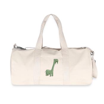 Diplodocus Casual Cartoon - Recycelte Canvas-Sporttasche von Stanley/Stella - Naturweiß - Vorne