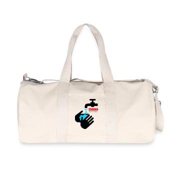 Safe Hand Wash Illustration - Recycled Canvas Sports Bag by Stanley/Stella - natural - Front