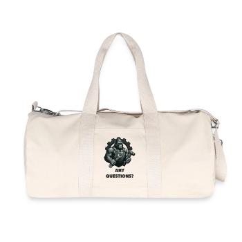 Strong gorilla forged motif - Recycled Canvas Sports Bag by Stanley/Stella - natural - Front
