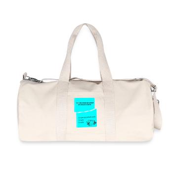 Citation Humoristique Matinales d'un râleur - Sac de sport en toile recyclée Stanley/Stella - blanc naturel - Devant