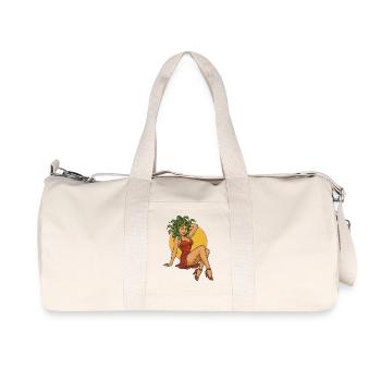 Design d’art rétro inspiré de Méduse - Sac de sport en toile recyclée Stanley/Stella - blanc naturel - Devant