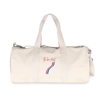 Holland  - Sac de sport en toile recyclée Stanley/Stella - blanc naturel - Devant