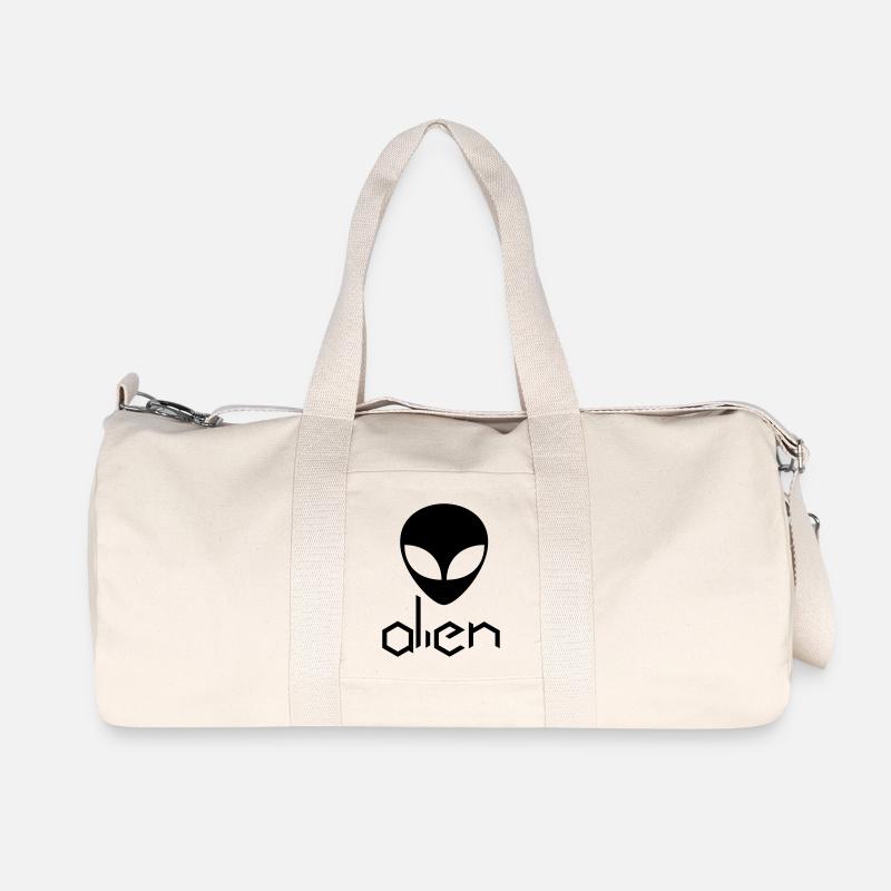 alien - Recycelte Canvas-Sporttasche von Stanley/Stella - Naturweiß
