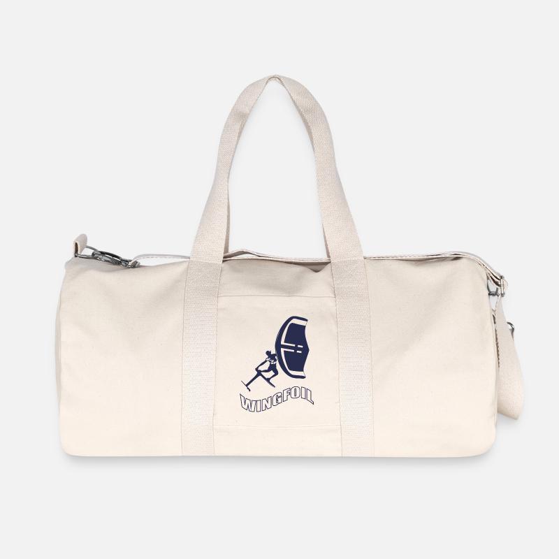 Windfoil Surfer Silhouette - Sac de sport en toile recyclée Stanley/Stella - blanc naturel