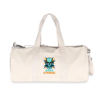 Rave Eternal – Skull Energy - Recycled Canvas Sports Bag by Stanley/Stella - natural - Front