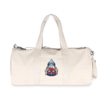 Winter girl with snowflake - Recycled Canvas Sports Bag by Stanley/Stella - natural - Front