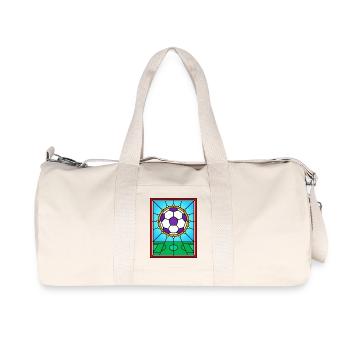 Vitrail Football Window Design - Sac de sport en toile recyclée Stanley/Stella - blanc naturel - Devant