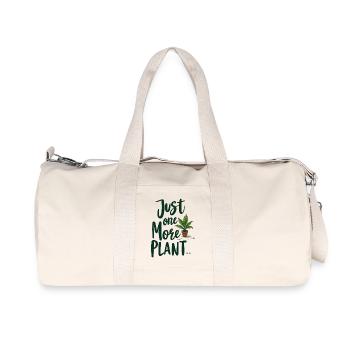 Just One More Plant – Funny Plant Saying - Recycled Canvas Sports Bag by Stanley/Stella - natural - Front