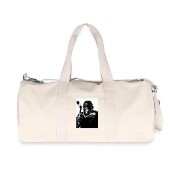 Bold Hockey Monkey  - Recycled Canvas Sports Bag by Stanley/Stella - natural - Front