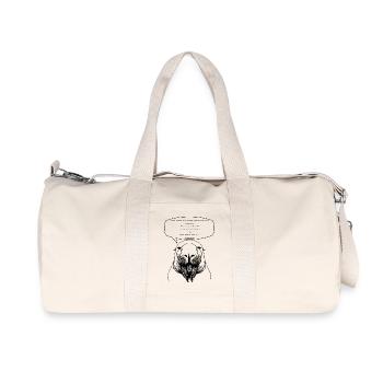 Do you speak Morse code? - Recycled Canvas Sports Bag by Stanley/Stella - natural - Front