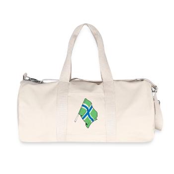 Gloucestershire-Flagge - Recycelte Canvas-Sporttasche von Stanley/Stella - Naturweiß - Vorne
