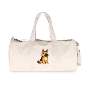 Cool Dog Berger allemand sceptique - Sac de sport en toile recyclée Stanley/Stella - blanc naturel - Devant