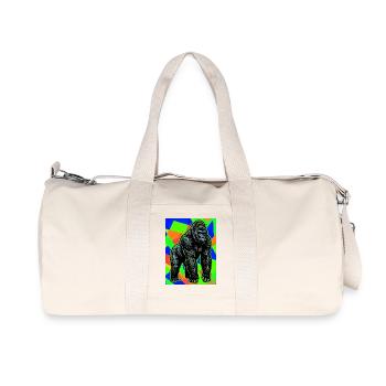 gorille - Sac de sport en toile recyclée Stanley/Stella - blanc naturel - Devant
