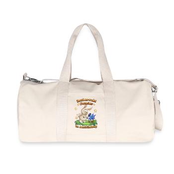 Siggi und der Zauberwald - Forscher in Ausbildung - Recycelte Canvas-Sporttasche von Stanley/Stella - Naturweiß - Vorne