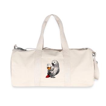 Graupapagei Whisky - Recycelte Canvas-Sporttasche von Stanley/Stella - Naturweiß - Vorne