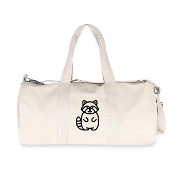 raton laveur - Sac de sport en toile recyclée Stanley/Stella - blanc naturel - Devant