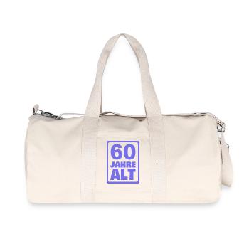 Alter 60 - Recycelte Canvas-Sporttasche von Stanley/Stella - Naturweiß - Vorne