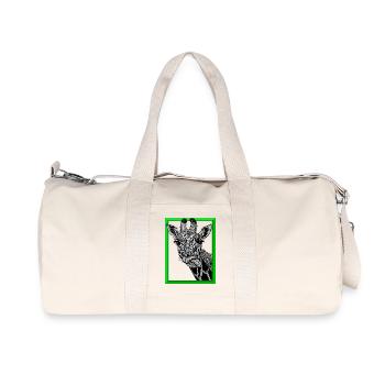 girafe - Sac de sport en toile recyclée Stanley/Stella - blanc naturel - Devant