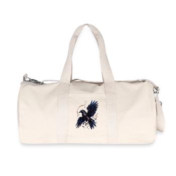 Raven mosaïque nocturne - Sac de sport en toile recyclée Stanley/Stella - blanc naturel - Devant