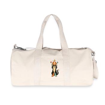 Planetenkatze - Recycelte Canvas-Sporttasche von Stanley/Stella - Naturweiß - Vorne
