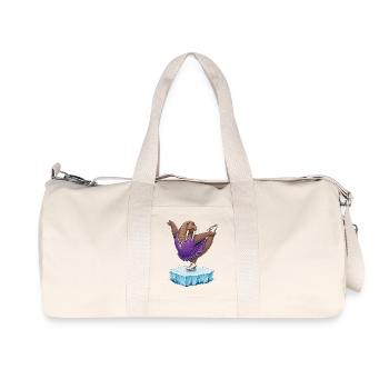 Walross als Eiskunstläuferin auf Eisscholle Kür - Recycelte Canvas-Sporttasche von Stanley/Stella - Naturweiß - Vorne