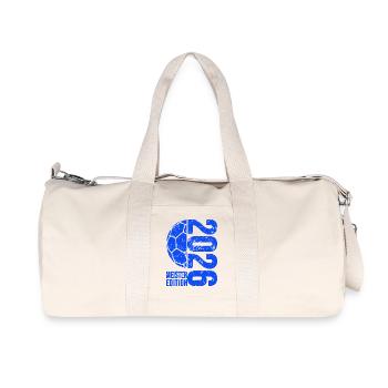 Handball Meister Shirt 2026, Blau, blue Edition - Recycelte Canvas-Sporttasche von Stanley/Stella - Naturweiß - Vorne