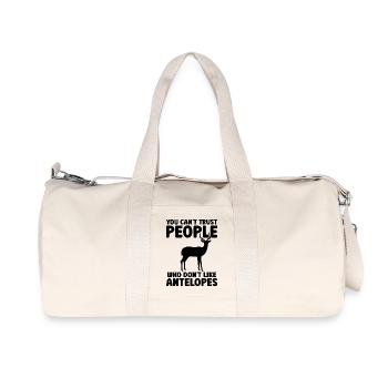 Antilope Tier Humor Wildtiere Safari - Recycelte Canvas-Sporttasche von Stanley/Stella - Naturweiß - Vorne