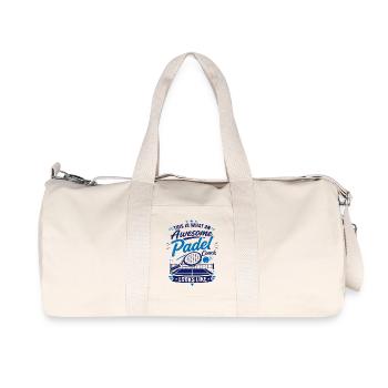 T-shirt Coach de Padel | Padel Tennis - Sac de sport en toile recyclée Stanley/Stella - blanc naturel - Devant