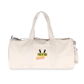 PAWS UP HIGH - Recycelte Canvas-Sporttasche von Stanley/Stella - Naturweiß - Vorne