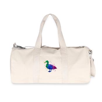 Canard - Sac de sport en toile recyclée Stanley/Stella - blanc naturel - Devant