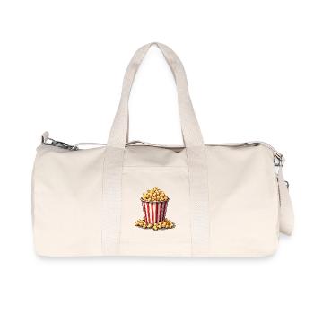 Popcorn de carnaval - Déguisement enfant - Sac de sport en toile recyclée Stanley/Stella - blanc naturel - Devant